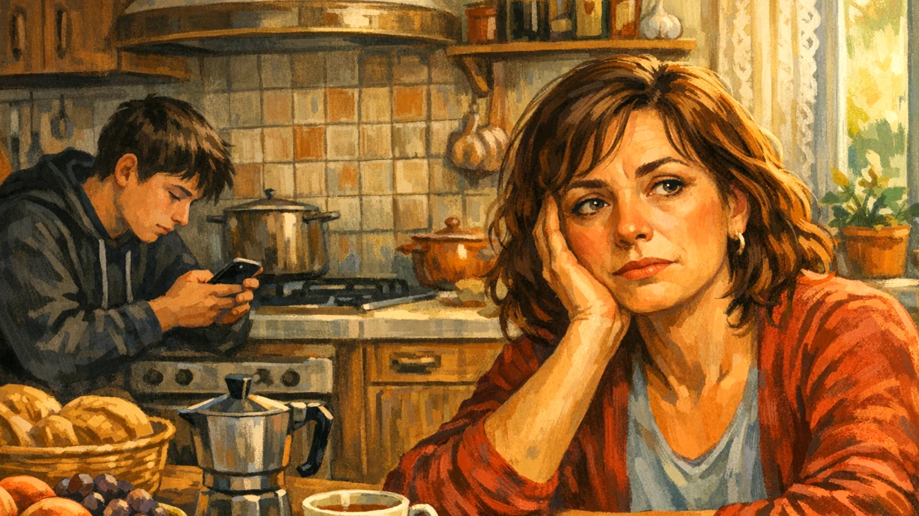 I genitori faticano a trovare momenti di qualità da trascorrere con i loro figli adolescenti, limitandosi a interazioni superficiali e funzionali che non creano vera connessione emotiva"