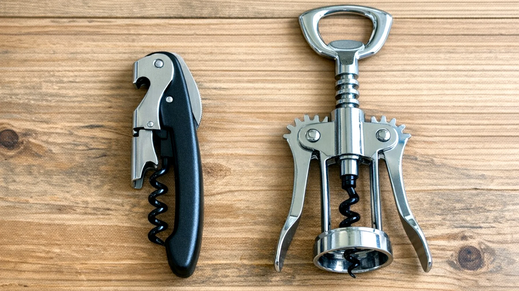 Come scegliere l'apribottiglie giusto per evitare di romperlo, farsi male o danneggiare i tappi: differenze tra modelli a leva, alati e sommelier professionali"