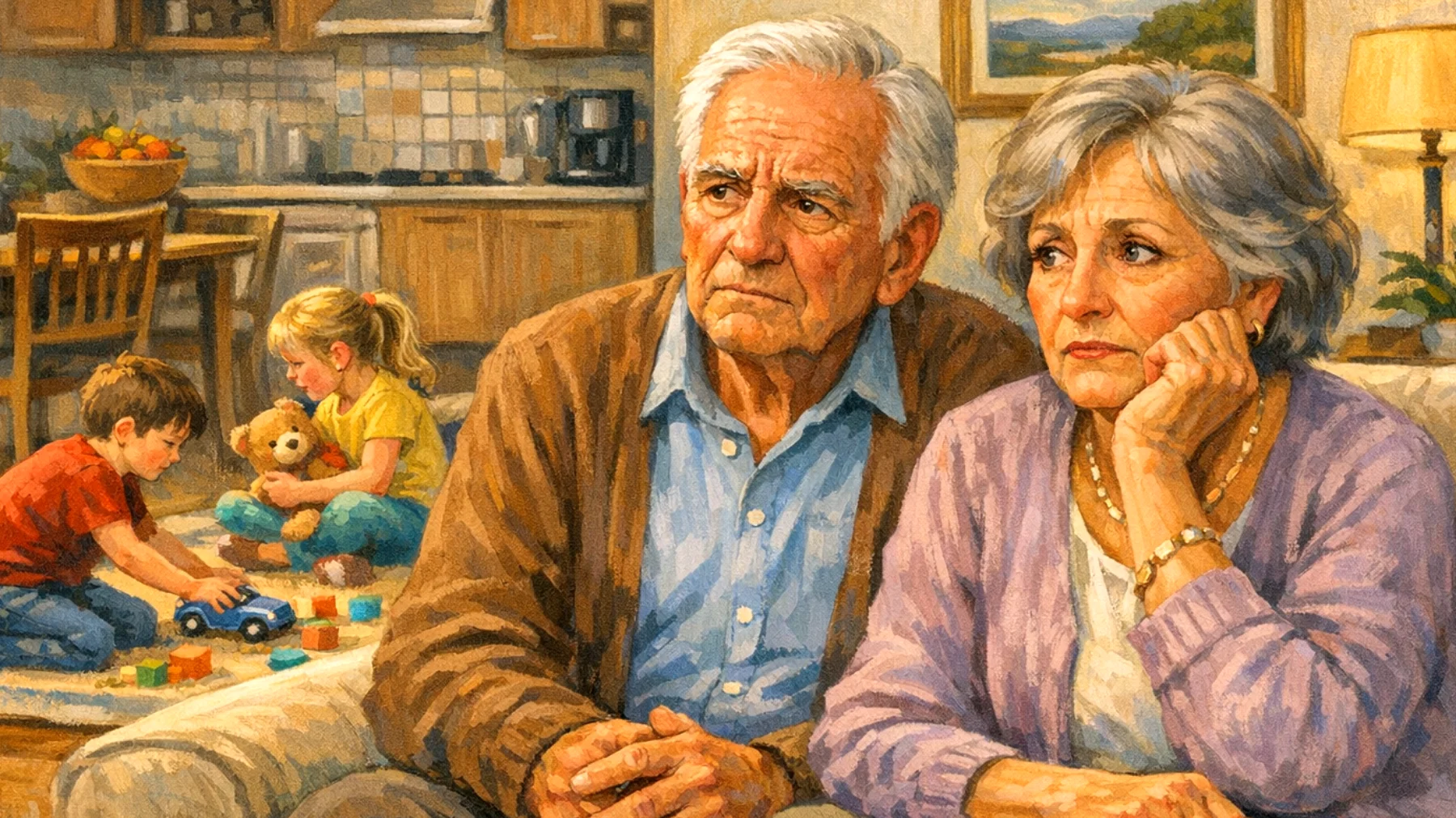 I nonni vivono con ansia costante il futuro dei nipoti bambini, temendo che le difficoltà del mondo attuale (economiche, sociali, ambientali) possano compromettere il loro benessere e le loro opportunità, senza riuscire a gestire questa preoccupazione in modo costruttivo"